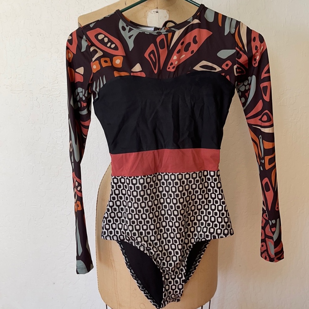 Seea Hermosa One Piece Surfsuit multi-print small
